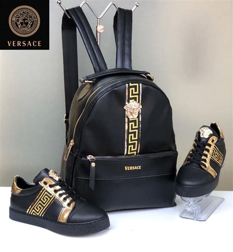 versace backpack mens price|Versace gift set with backpack.